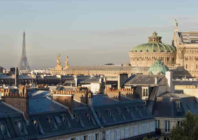 Eiffel Tower view from Paris Marriott Opera, perfect for conferences and events.