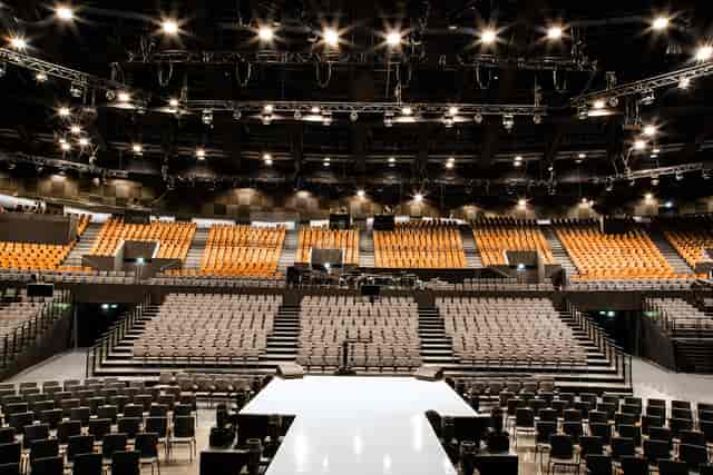 Salle de concert at La Seine Musicale with tiered seating for events and performances.