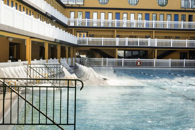 Rooftop pool at Molitor, ideal for summer events and wellness retreats.
