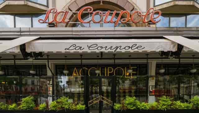 La Coupole restaurant exterior, ideal for upscale events and fine dining.