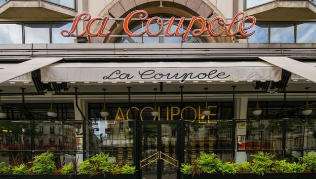 La Coupole restaurant exterior, ideal for upscale events and fine dining.