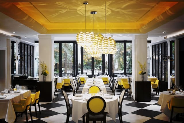 Elegant Restaurant Blossom in Sofitel Paris, perfect for upscale events and gatherings.