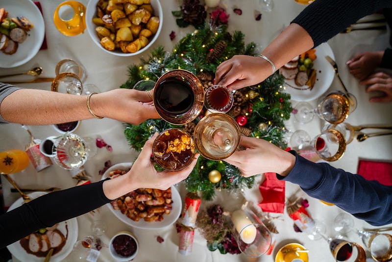 Winter Igloo Experience at 1864 Rooftop Bar with festive dining setup for holiday events.