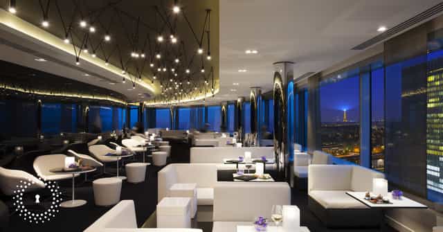 Cesar in modern Meliá Paris event space with panoramic views for upscale gatherings.