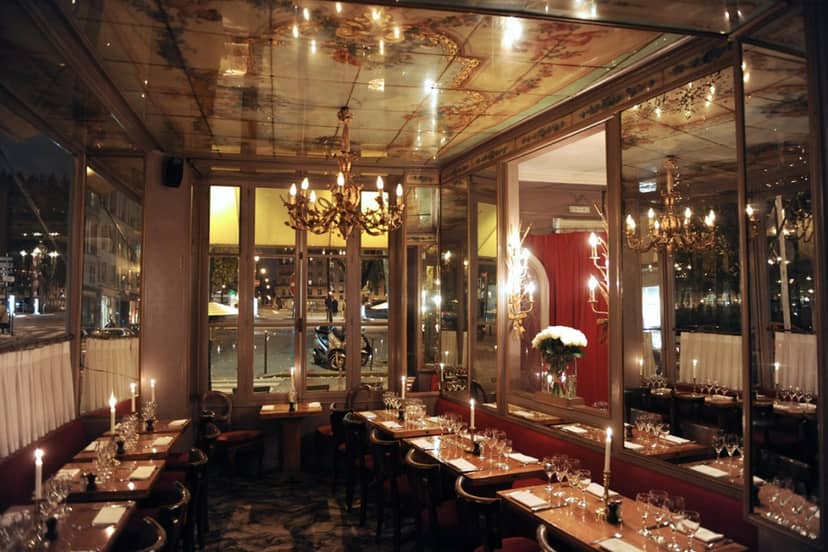 Elegant dining lounge at Chez Julien, perfect for upscale events and intimate gatherings.
