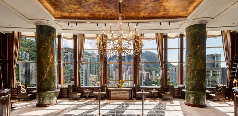 Luxurious event space in Island Shangri-La with city views, ideal for corporate meetings.