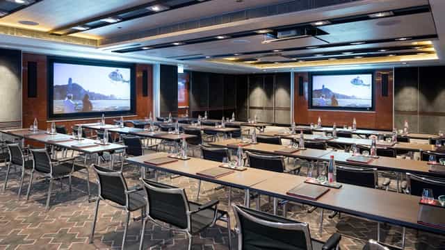 Meeting room at Hankow II, The Peninsula Hong Kong, ideal for corporate workshops and seminars.