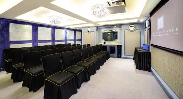 Function Room 1 & 2 at The Luxe Manor, modern meeting space for conferences and workshops.