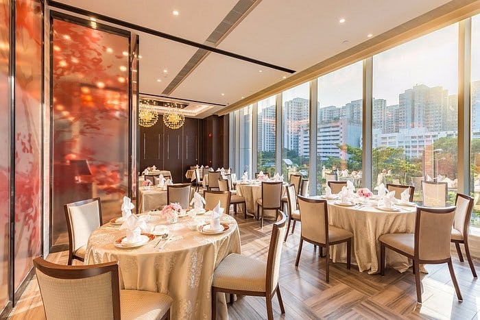 Elegant event space at Hilton Garden Inn Hong Kong Mongkok for weddings and corporate meetings.