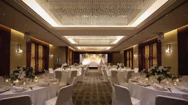 Elegant event space in Eaton Hong Kong, perfect for weddings and corporate gatherings.