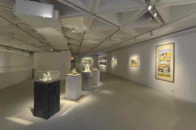 Modern art gallery in Hong Kong Arts Centre, ideal for upscale events and exhibitions.