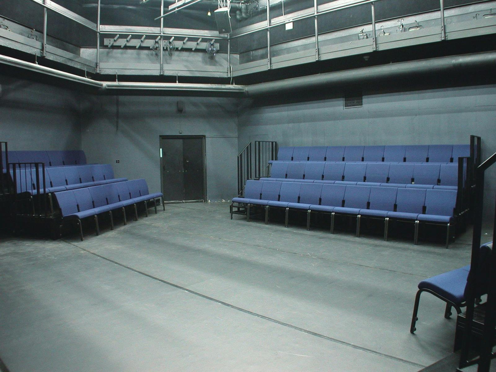 McAulay Studio in Hong Kong: versatile event space with tiered seating for workshops and performances.
