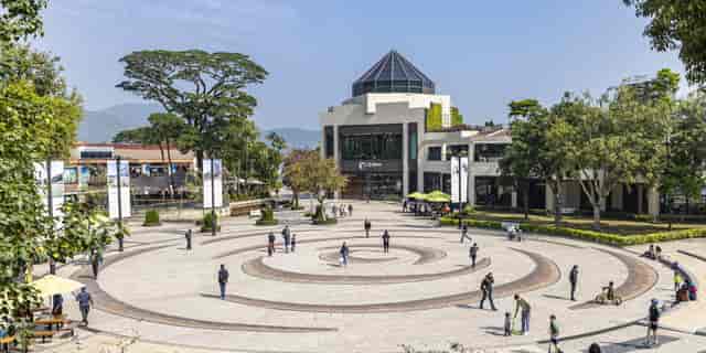 Amphitheatre in Discovery Bay: vibrant outdoor event space with greenery and flexible setups.