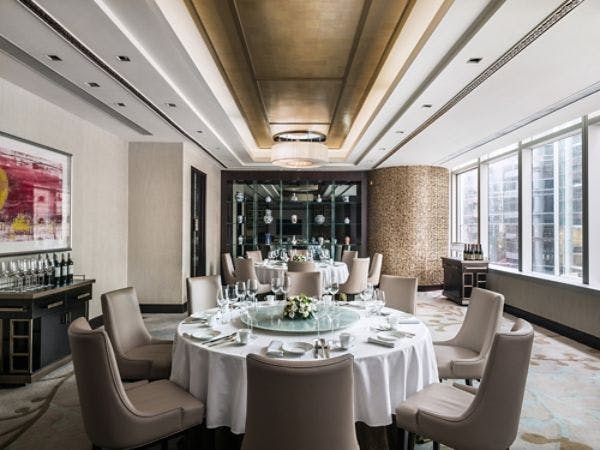 Sophisticated event space in Cordis, Hong Kong for corporate meetings and celebrations.