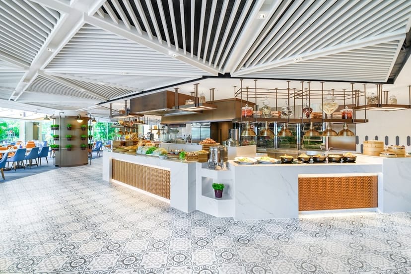 Modern catering space in Gold Coast Hotel, ideal for events and networking.
