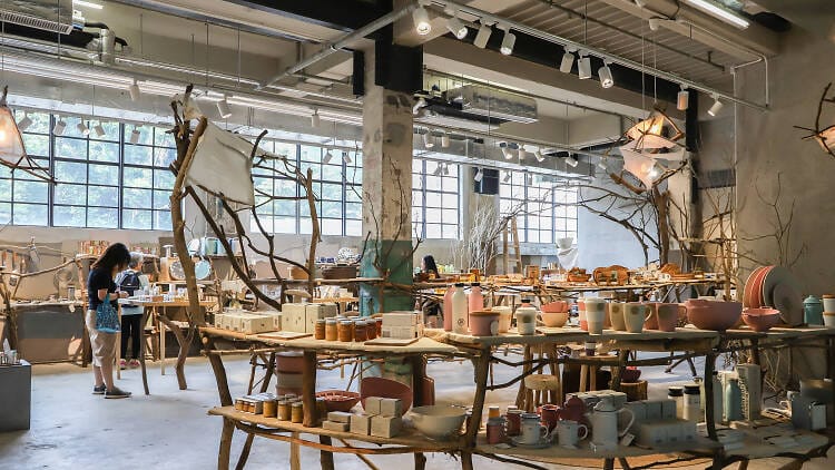 Event space in The Annex with natural decor, ideal for workshops and showcases.