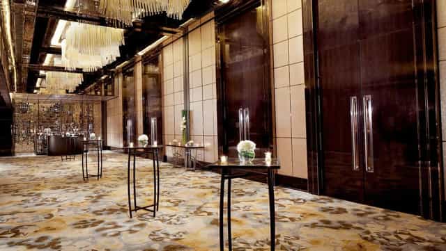 Elegant Pre-Function Area at The Ritz-Carlton, Hong Kong for networking events and receptions.