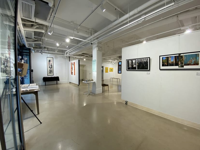 Spacious art gallery at Fringe Club, ideal for exhibitions and corporate events.
