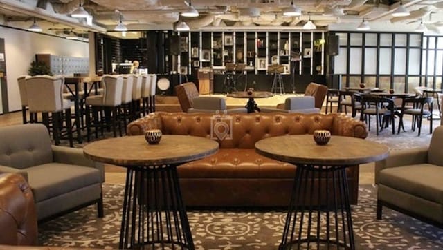 Private office lounge at Eaton Club, stylish seating for networking events and meetings.