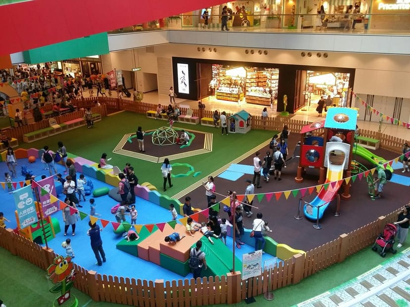 Vibrant family-friendly play area in D·PARK, ideal for children's events and gatherings.