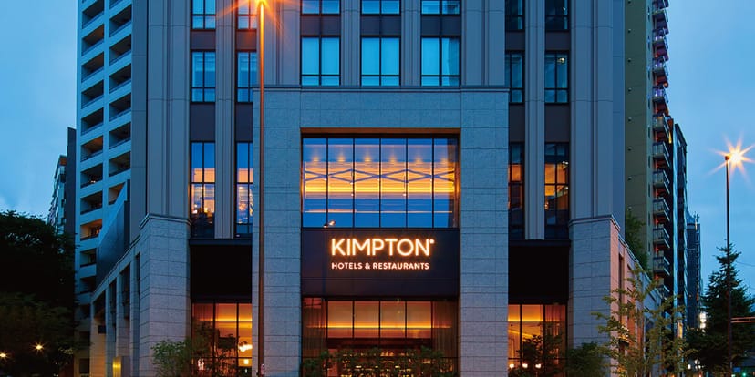 Modern hotel exterior of Lafayette in Kimpton Shinjuku Tokyo, perfect for corporate events.
