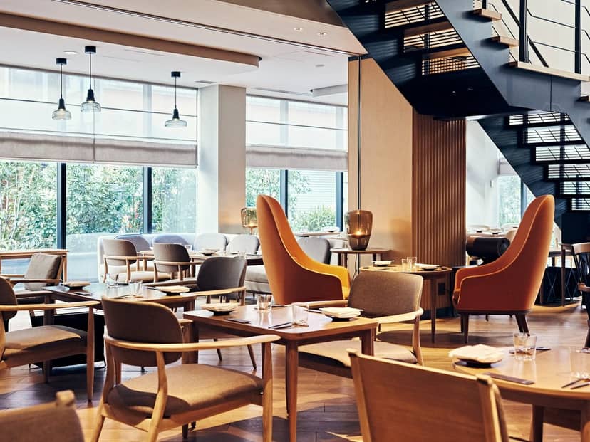 Modern restaurant space at NOHGA HOTEL UENO TOKYO for intimate meetings and events.