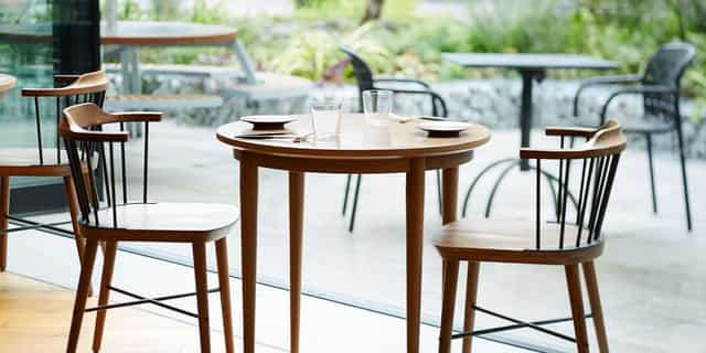 Stylish minimalist dining setup at NOHGA HOTEL UENO TOKYO for networking events.