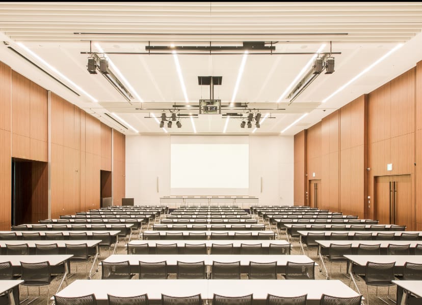 Meeting Hall in Tokyo Conference Center Shinagawa, spacious layout for conferences and events.