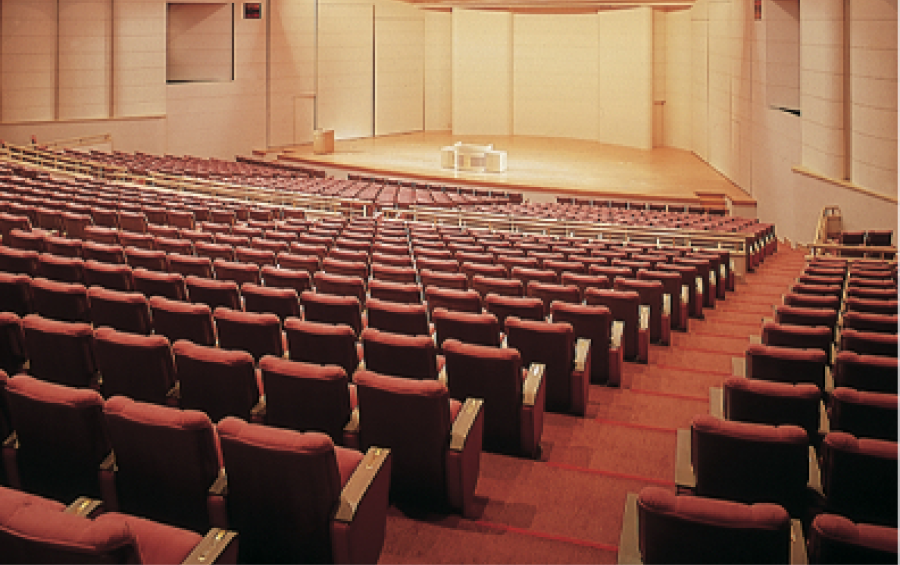 Spacious auditorium at PACIFICO Yokohama, ideal for conferences and corporate events.