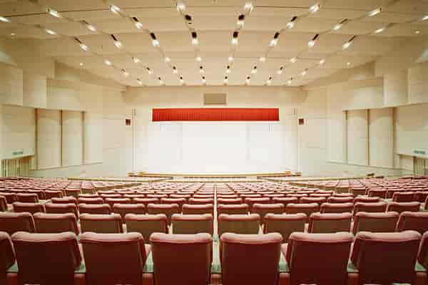 National Convention Hall Yokohama auditorium with tiered seating for events and conferences.