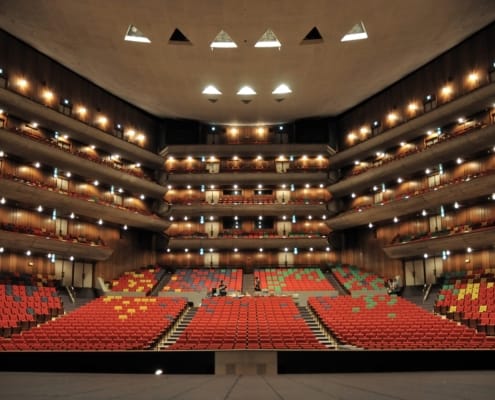 Main Hall Tokyo Bunka Kaikan auditorium with tiered seating for conferences and events.
