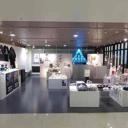Akasaka Civic Centre exhibition space with modern layout for pop-up shops and art showcases.