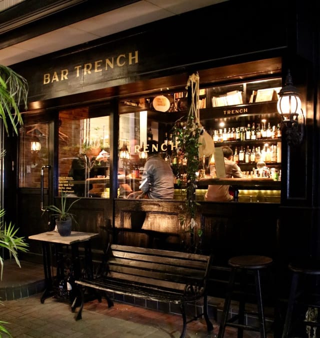 Stylish bar setting at Bar TRENCH Annex, perfect for networking events and gatherings.