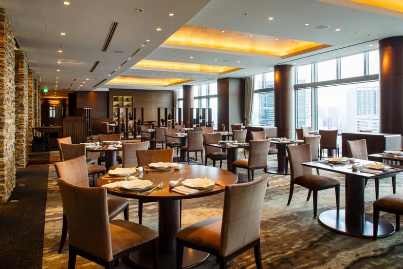 Sophisticated dining space at The Strings Tokyo for corporate events and meetings.