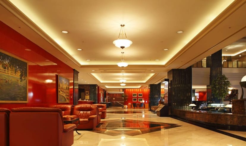 Elegant hotel lobby at Hotel East 21 Tokyo, ideal for events and receptions.