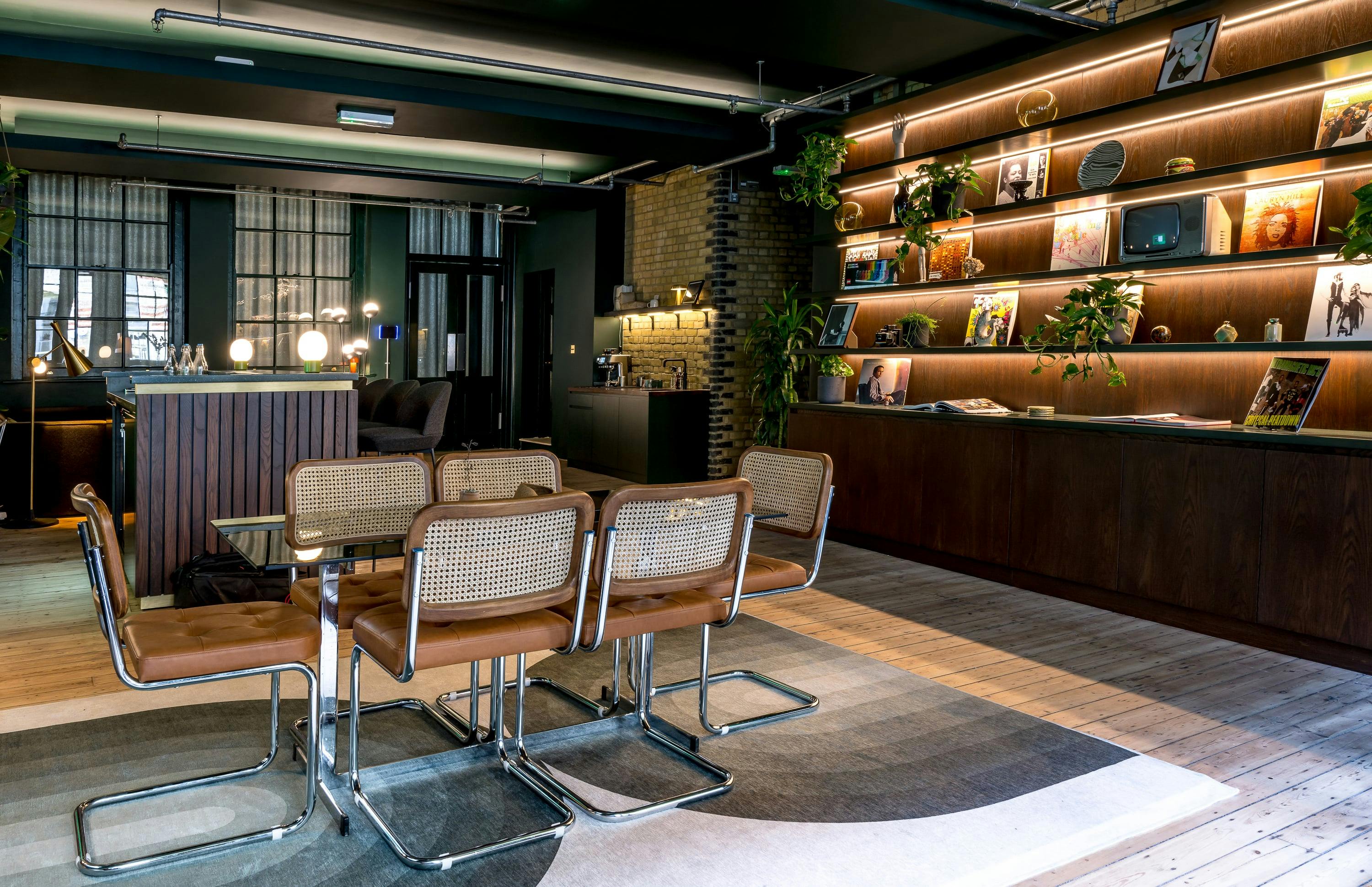 Stylish meeting space in Shoreditch, ideal for events and gatherings.