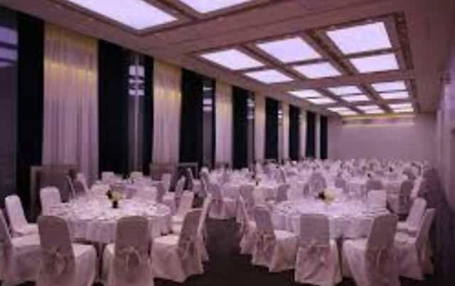 Ballroom Duomo at Excelsior Hotel Gallia, Milan, set for elegant weddings and corporate events.