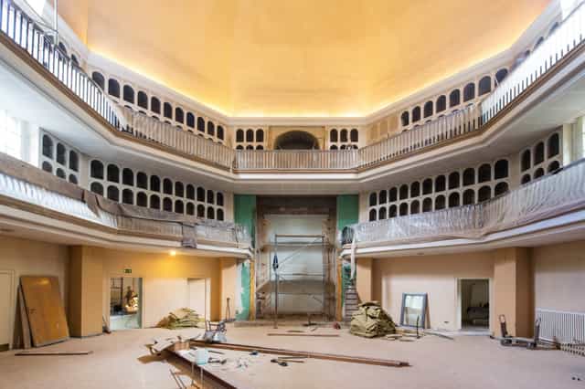 Kuppelhalle venue with grand architecture, ideal for events and meetings.