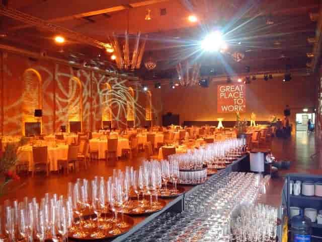 Elegant event space at Kontor, Bolle Meierei for corporate gatherings and awards ceremonies.