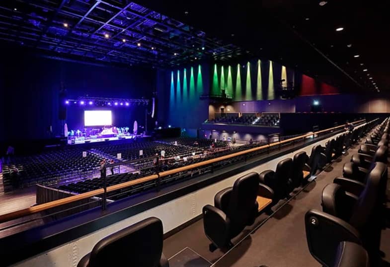 Gallery Bar at Uber Eats Music Hall, spacious venue with modern seating for events.