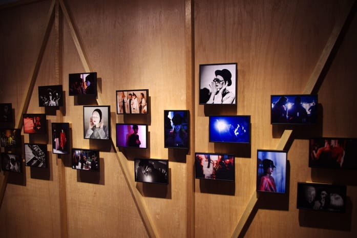Exhibition Hall at Daelim Museum with framed photographs for events and ambiance.