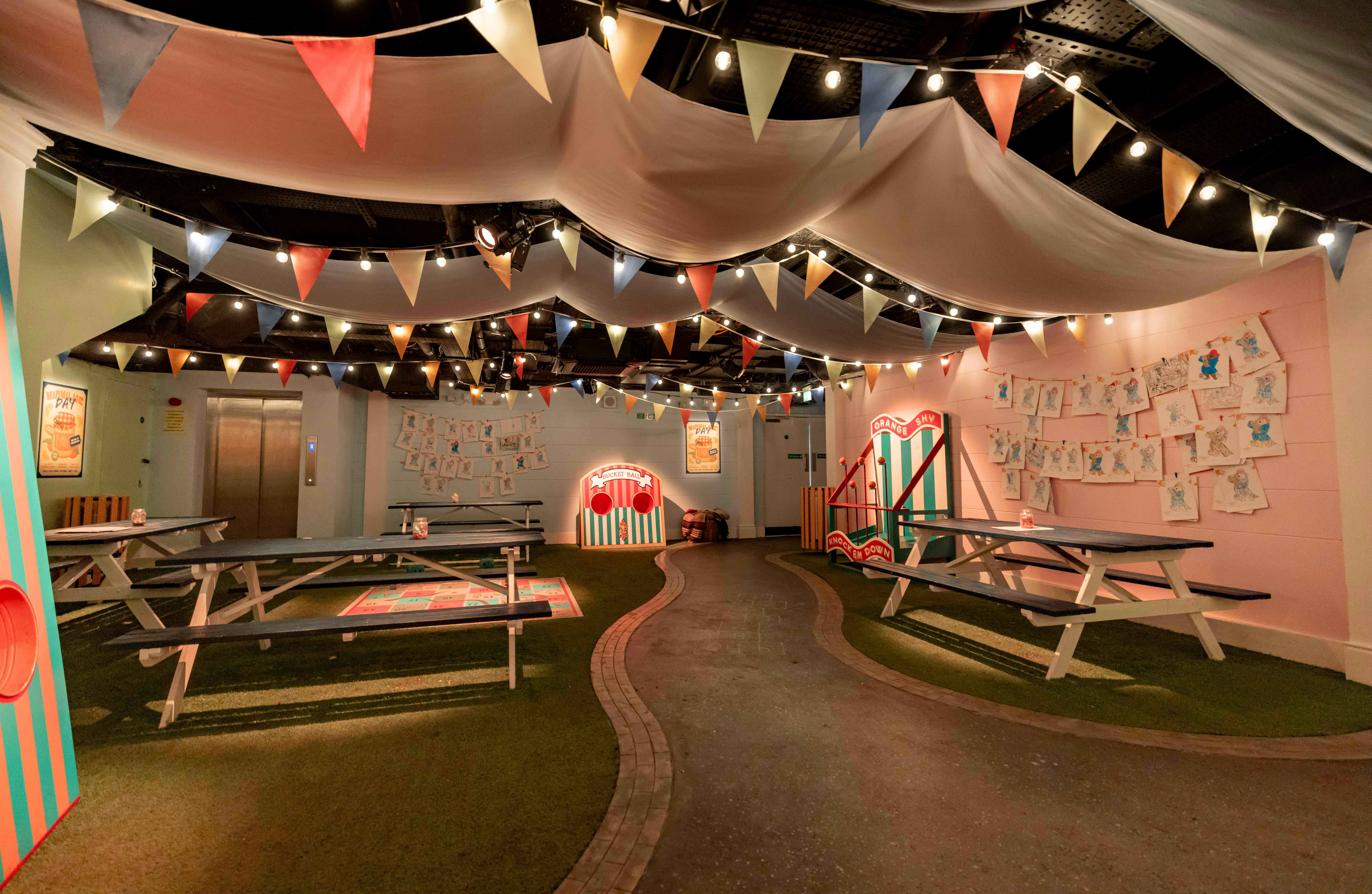 Windsor Gardens at The Paddington Bear Experience, vibrant event space for themed parties.