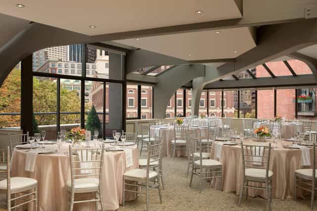 Seasons Ballroom at The Bostonian Hotel, elegant event space for weddings and corporate gatherings.