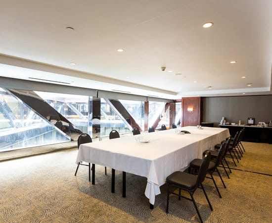 Josiah Quincy Suite at The Bostonian Hotel, ideal for conferences with natural light.