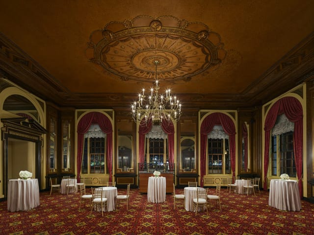 Elegant St. James Room at Fairmont Copley Plaza, perfect for upscale events and receptions.