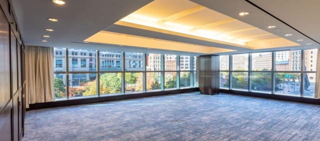Spacious conference center in InterContinental Boston with city views, ideal for corporate events.