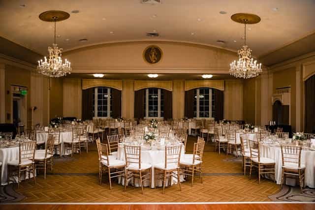 Rooftop Ballroom at Omni Parker House, elegant banquet hall for weddings and galas.