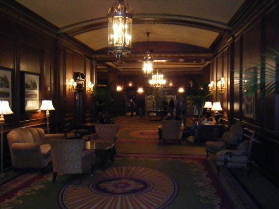 Kennedy Room at Omni Parker House: elegant lobby for networking and receptions.