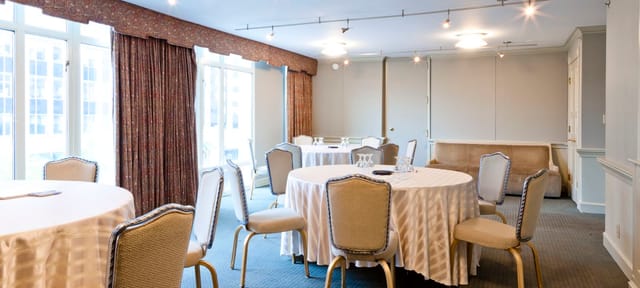 Braemore meeting room at The Colonnade Hotel, elegant setup for events and networking.