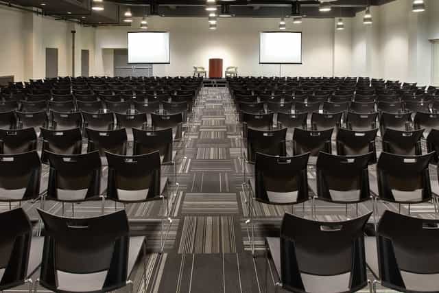 Grand Master Ballroom at Revere Hotel: spacious conference room for seminars and workshops.